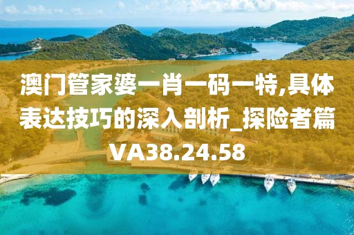 澳门管家婆一肖一码一特,具体表达技巧的深入剖析_探险者篇VA38.24.58