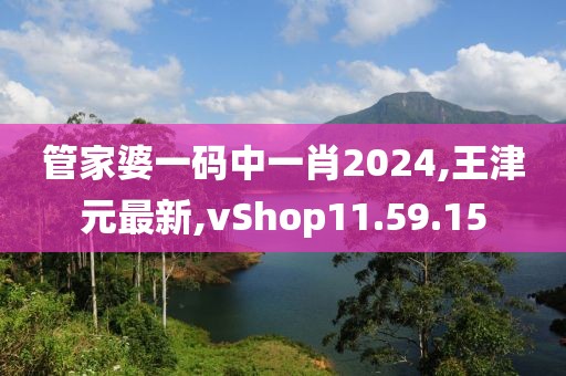 管家婆一码中一肖2024,王津元最新,vShop11.59.15