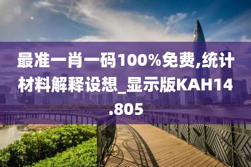 最准一肖一码100%免费,统计材料解释设想_显示版KAH14.805