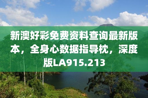新澳好彩免费资料查询最新版本，全身心数据指导枕，深度版LA915.213