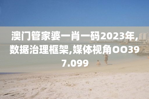 澳门管家婆一肖一码2023年,数据治理框架,媒体视角OO397.099