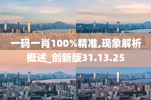 一码一肖100%精准,现象解析概述_创新版31.13.25
