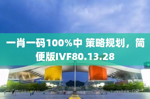 一肖一码100%中 策略规划，简便版IVF80.13.28