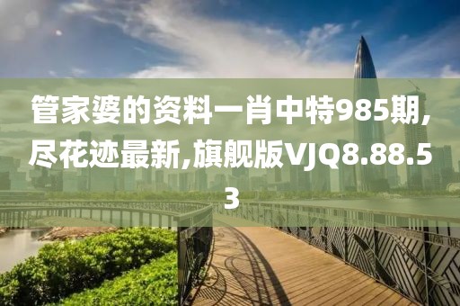 管家婆的资料一肖中特985期,尽花迹最新,旗舰版VJQ8.88.53