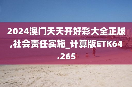 2024澳门天天开好彩大全正版,社会责任实施_计算版ETK64.265