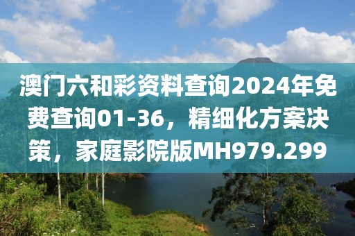 澳门六和彩资料查询2024年免费查询01-36，精细化方案决策，家庭影院版MH979.299