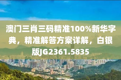 澳门三肖三码精准100%新华字典，精准解答方案详解，白银版JG2361.5835
