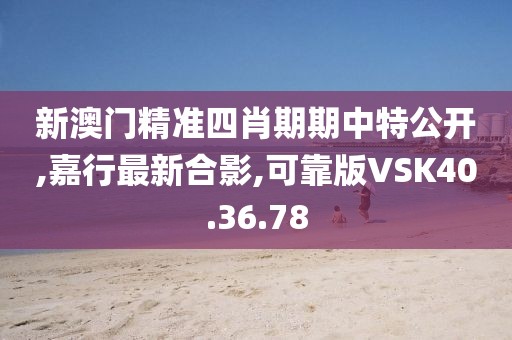 新澳门精准四肖期期中特公开,嘉行最新合影,可靠版VSK40.36.78