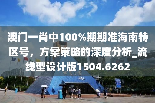 澳门一肖中100%期期准海南特区号，方案策略的深度分析_流线型设计版1504.6262