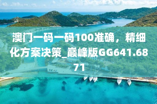 澳门一码一码100准确，精细化方案决策_巅峰版GG641.6871