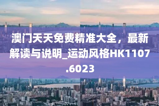 澳门天天免费精准大全，最新解读与说明_运动风格HK1107.6023