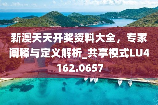 新澳天天开奖资料大全，专家阐释与定义解析_共享模式LU4162.0657