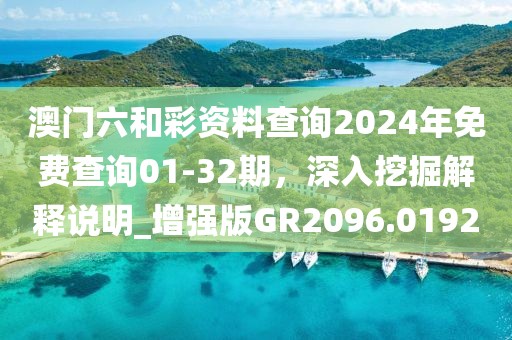 澳门六和彩资料查询2024年免费查询01-32期，深入挖掘解释说明_增强版GR2096.0192