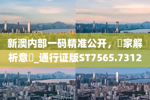新澳内部一码精准公开，專家解析意見_通行证版ST7565.7312