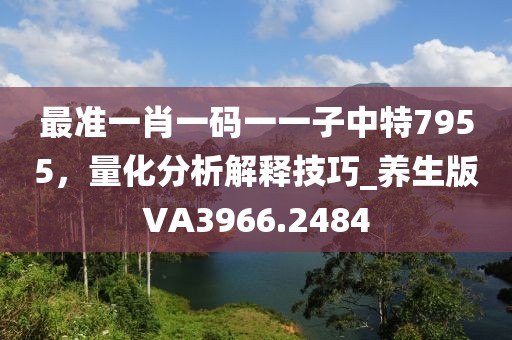 最准一肖一码一一子中特7955，量化分析解释技巧_养生版VA3966.2484