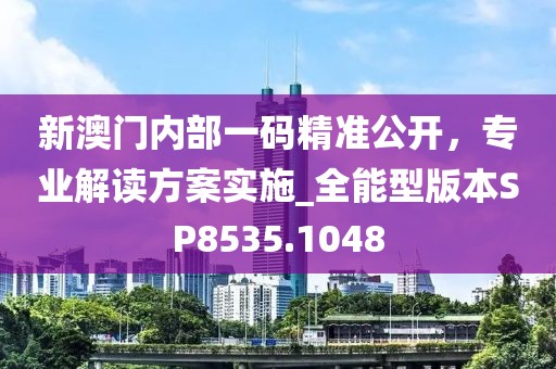 新澳门内部一码精准公开，专业解读方案实施_全能型版本SP8535.1048