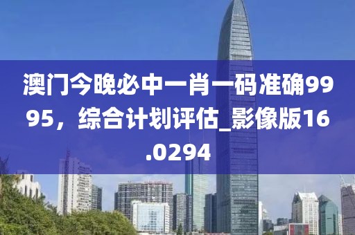 澳门今晚必中一肖一码准确9995，综合计划评估_影像版16.0294